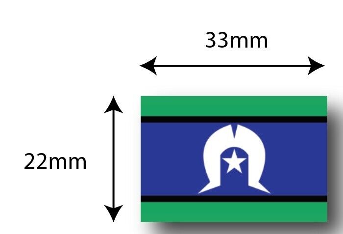 Bulk Lot 336 Aboriginal Flag x Torres Strait Vinyl Stickers each sticker is 33 x 22mm x 14 Sheets