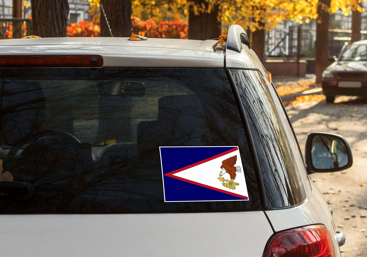 American Samoa Flag Stickers x 2 each 150 x 100mm