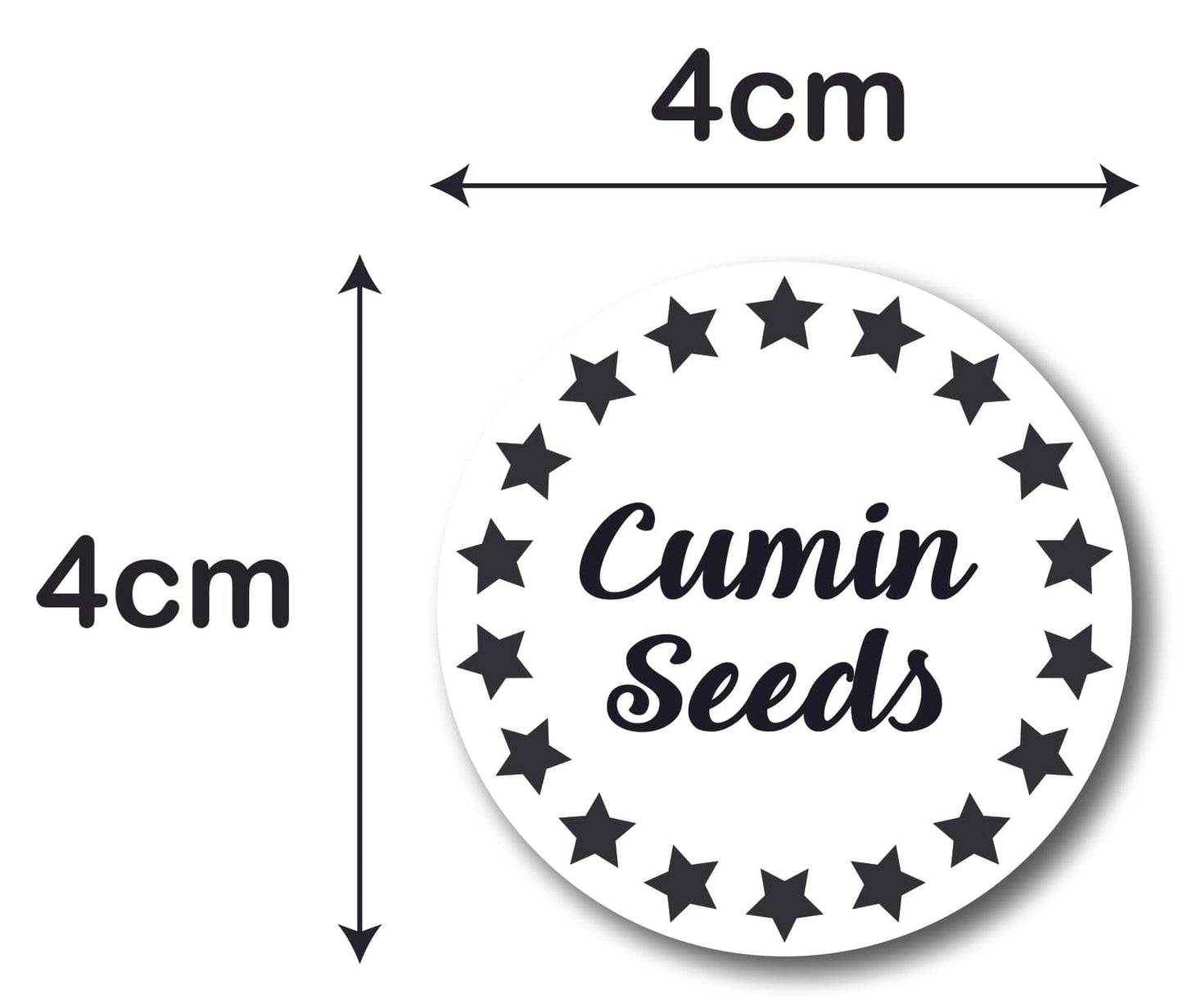 120 Spice Labels Stars.