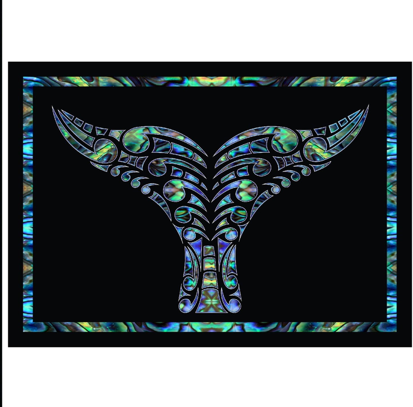 A3 New Zealand Whale Tail Canvas Print
