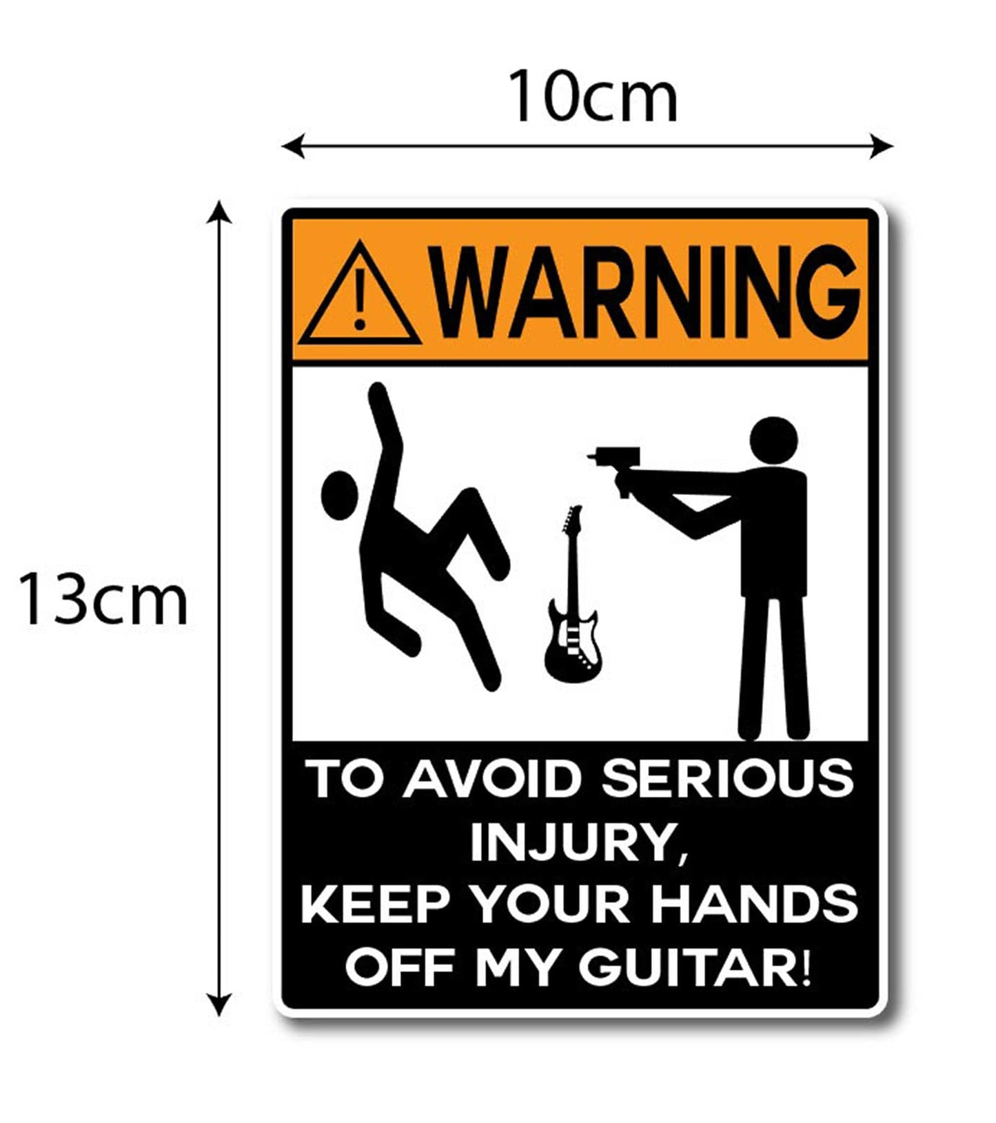 Man Cave Vinyl Sticker To Avoid Serious Injury 100 x 130mm