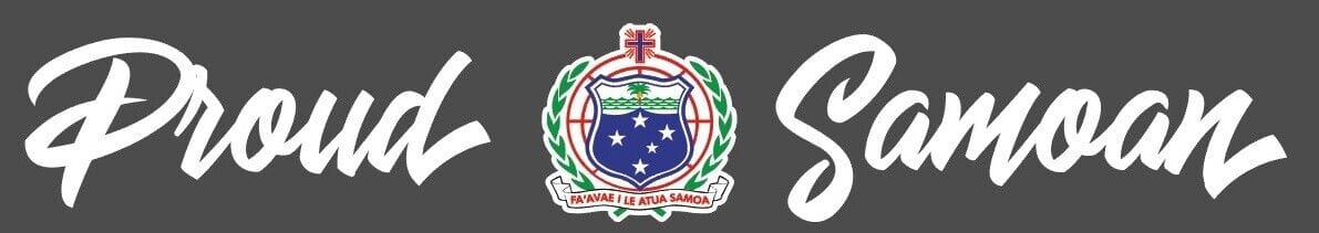 Proud Samoa Coat Of Arms Vinyl Waterproof Sticker 800 x 130mm