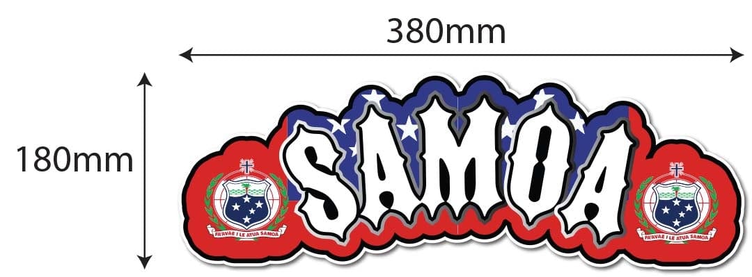 Samoa Flag with Coat of Arms