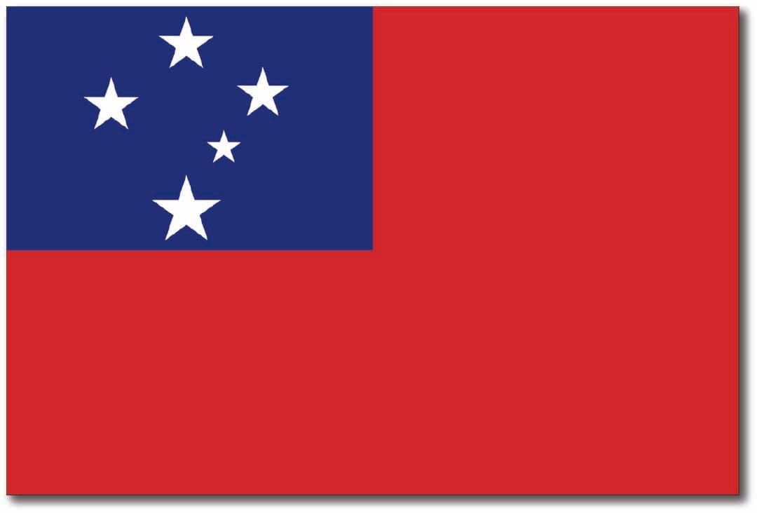 Samoan Flag Stickers Pack.