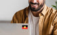 Bulk Lot 336 Aboriginal Flag Vinyl Stickers each sticker is 33 x 22mm x 14 Sheets,