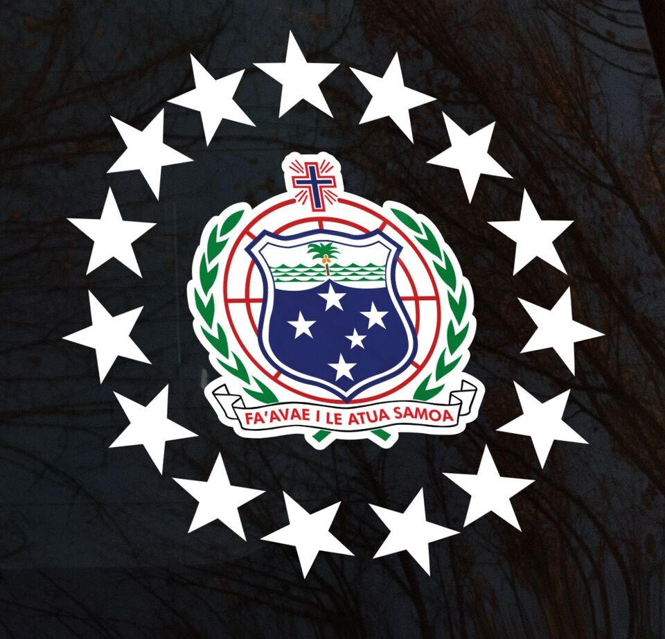 Cook Islands 15 Stars With Samoa Shield Car Sticker Various Sizes – Jdl ...