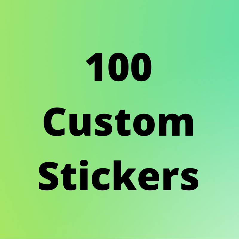 Customised Vinyl Bumper Stickers Great Advertising Any Shape Sticker Will Equal To 200 x 60mm Surface Area.