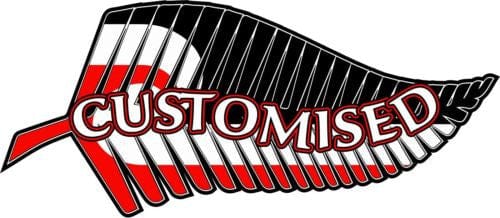 Customised Fern New Zealand Kiwi Maori Waterproof Car Sticker 150mm x 65mm - Jdl Stickers and Stuff