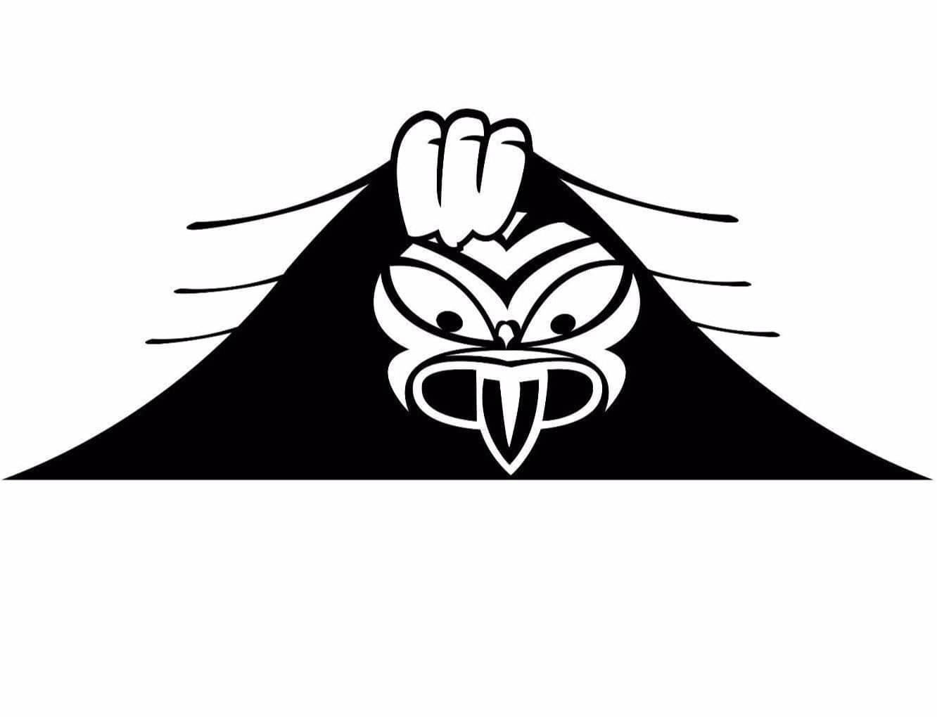 NZ Tiki Peek a Boo Car Ute Sticker Decal 335 x 140mm BONUS FREE STICKER INCLUDED - Jdl Stickers and Stuff