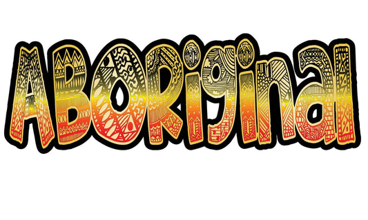 Aboriginal Vinyl Sticker 210 x 70mm