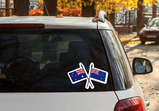 Australia and New Zealand Vinyl Flag Car Sticker