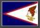 American Samoan Flag Sticker 300 x 200mm