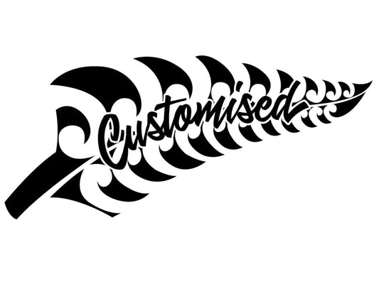 New Zealand Customised Fern No Background 570 x 250mm
