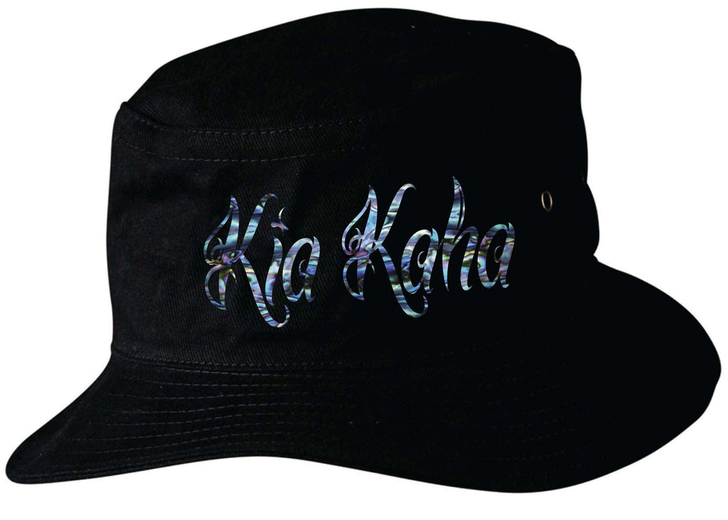 New Zealand Kia Kaha Paua Colours Soft Cotton Bucket Hat