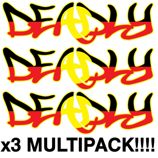 Deadly Multipack No Background Stickers Each Sticker 205 x 60mm
