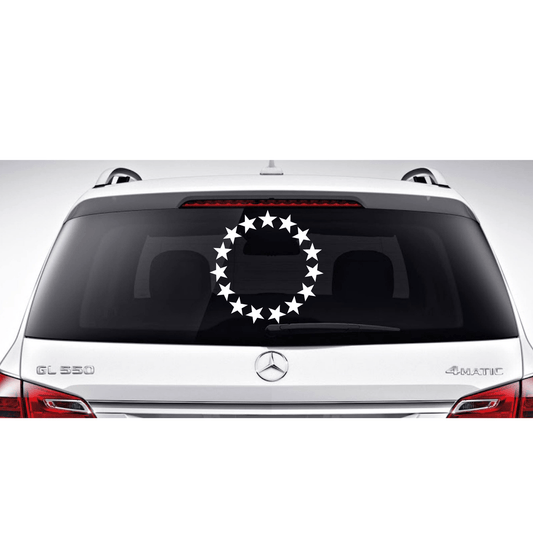 Cook Islands 15 Stars Car Sticker Various Sizes