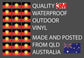 Sheet of 24 Aboriginal Flag Abolish The Date Vinyl Stickers each sticker is 33 x 22mm.