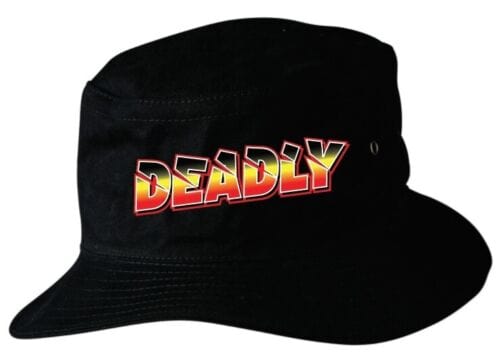 Aboriginal Deadly Sliced Soft Cotton Bucket Hat.