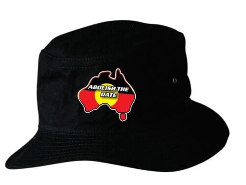 Aboriginal Flag Australian Map Abolish The Date Soft Cotton Bucket Hat.