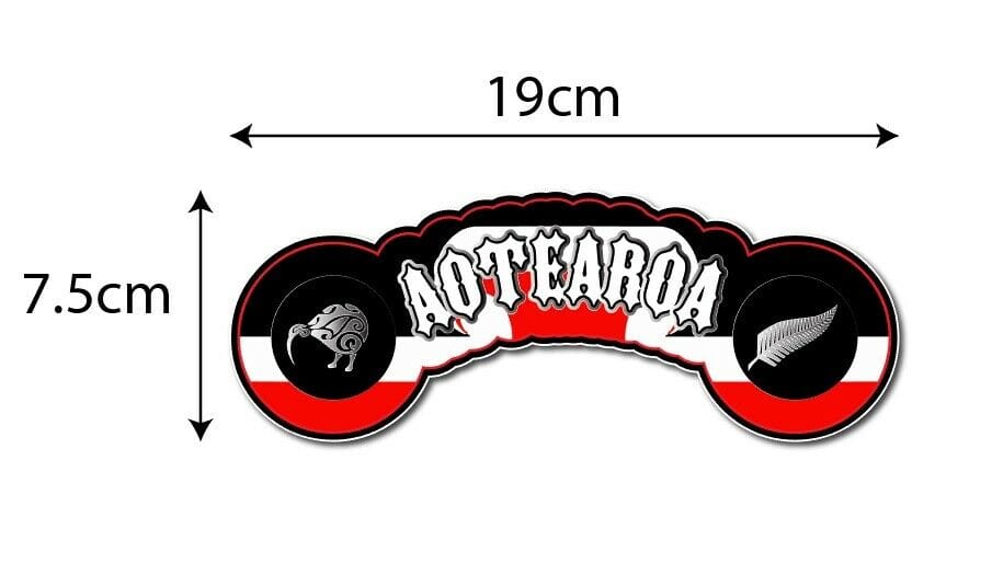 Aotearoa New Zealand Double Coat Car Sticker 190 x 75mm