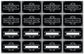 128 Black Vinyl Rectangle Pantry Labels Vintage Look