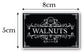 128 Black Vinyl Rectangle Pantry Labels Vintage Look