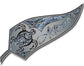 New Zealand Aotearoa Turtle Paua and White, Blue or Grey Colours 60 x 185mm