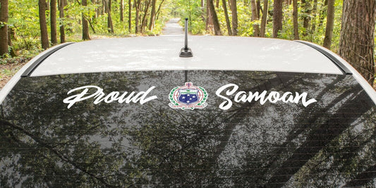 Proud Samoa Coat Of Arms Vinyl Waterproof Sticker 800 x 130mm