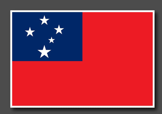 Samoan Flag Sticker 300 x 200mm