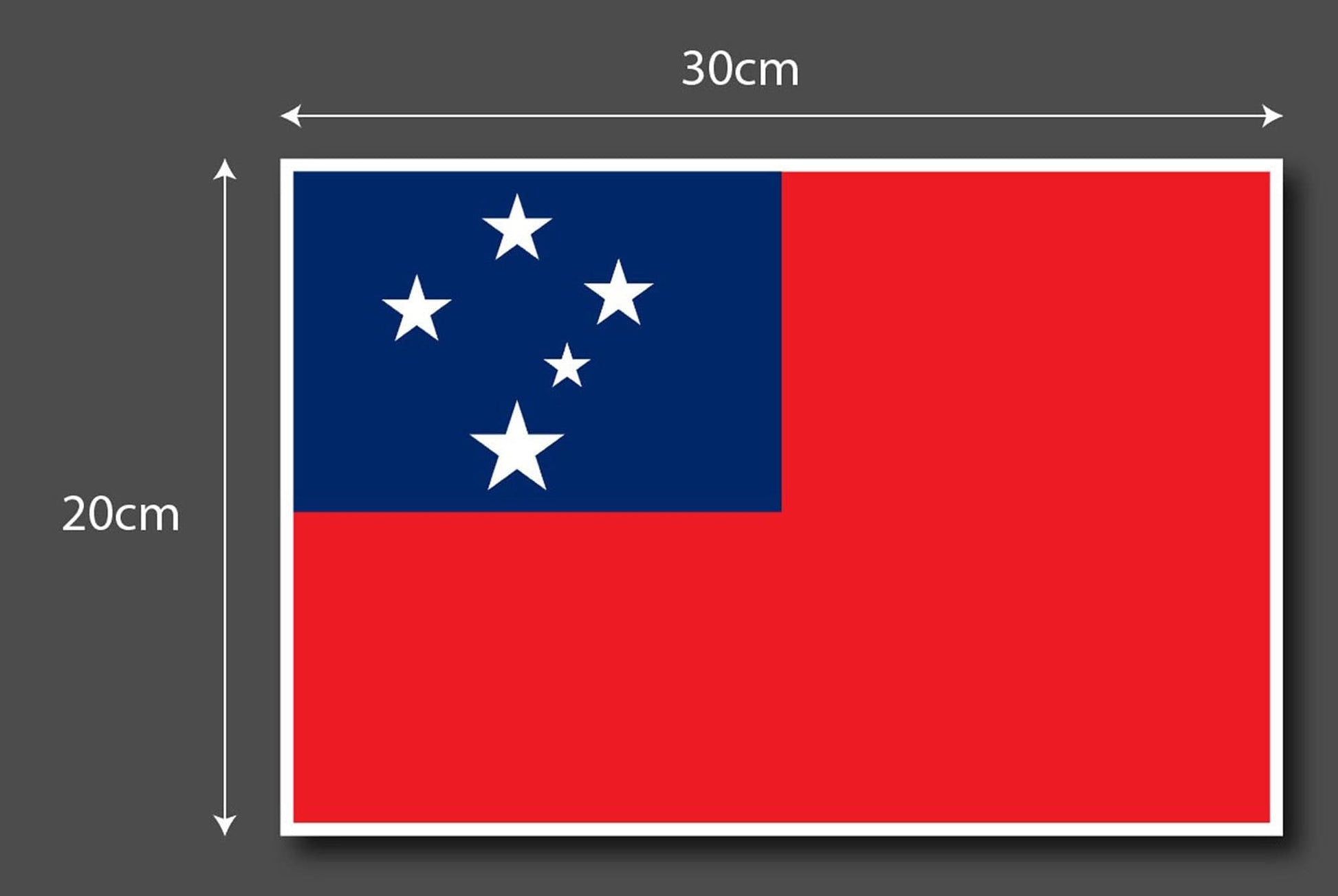 Samoan Flag Sticker 300 x 200mm – Jdl Stickers