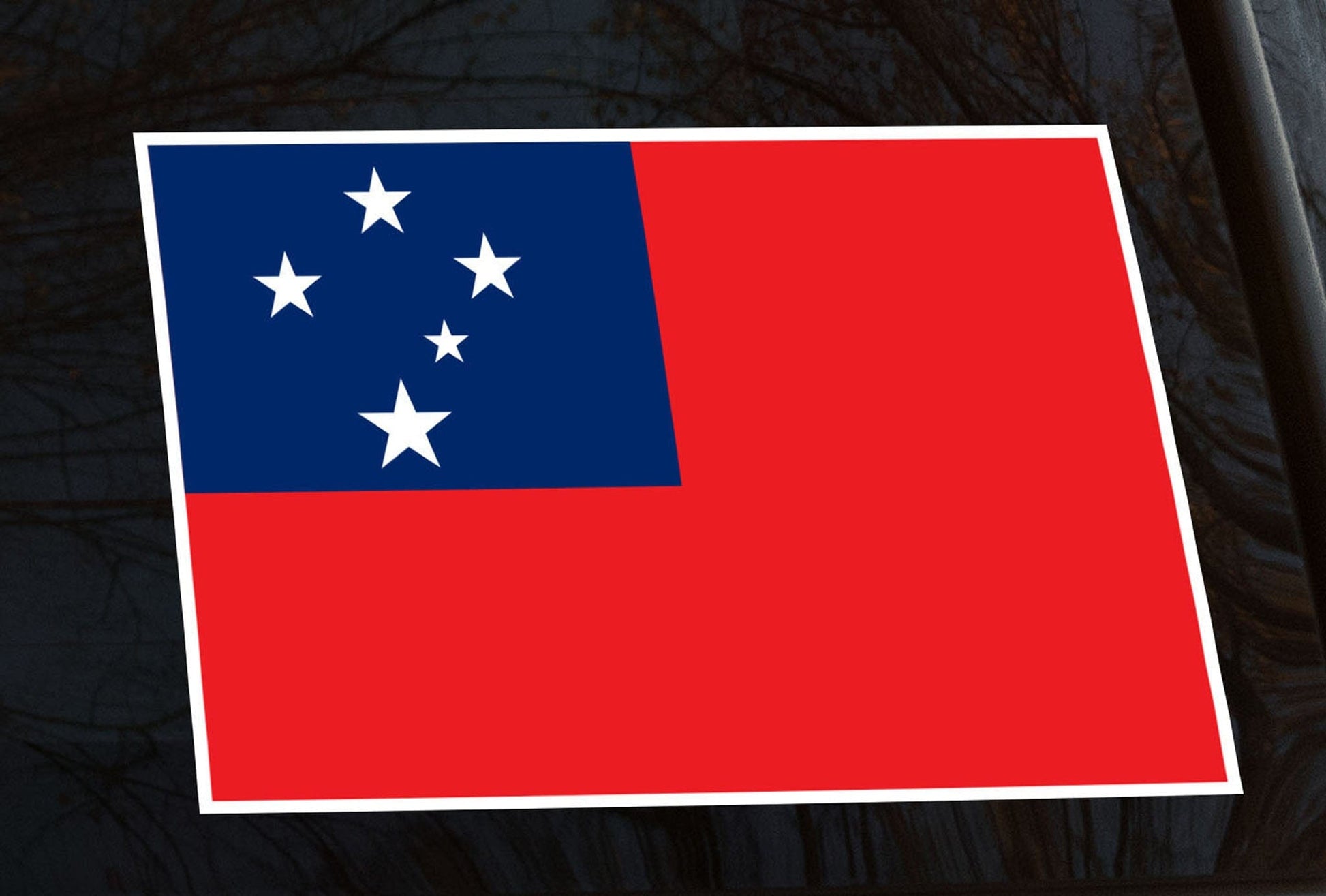 Samoan Flag Sticker 300 x 200mm – Jdl Stickers