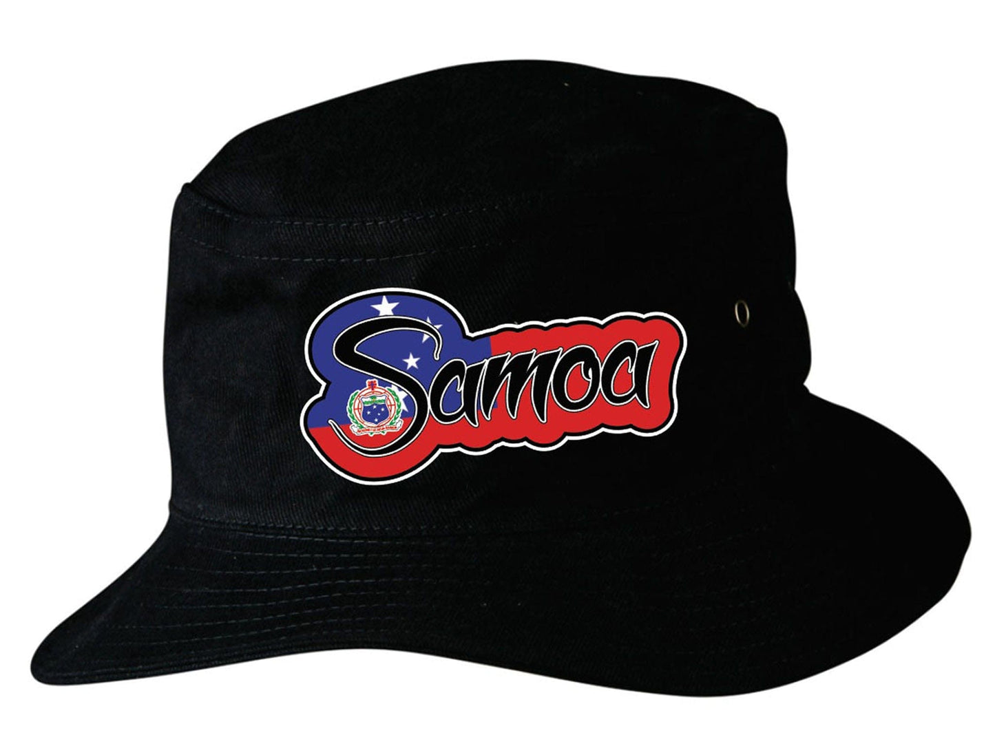 Samoa Flag Design Soft Cotton Bucket Hat