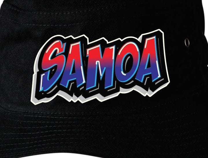 Samoa Cartoon Design Soft Cotton Bucket Hat