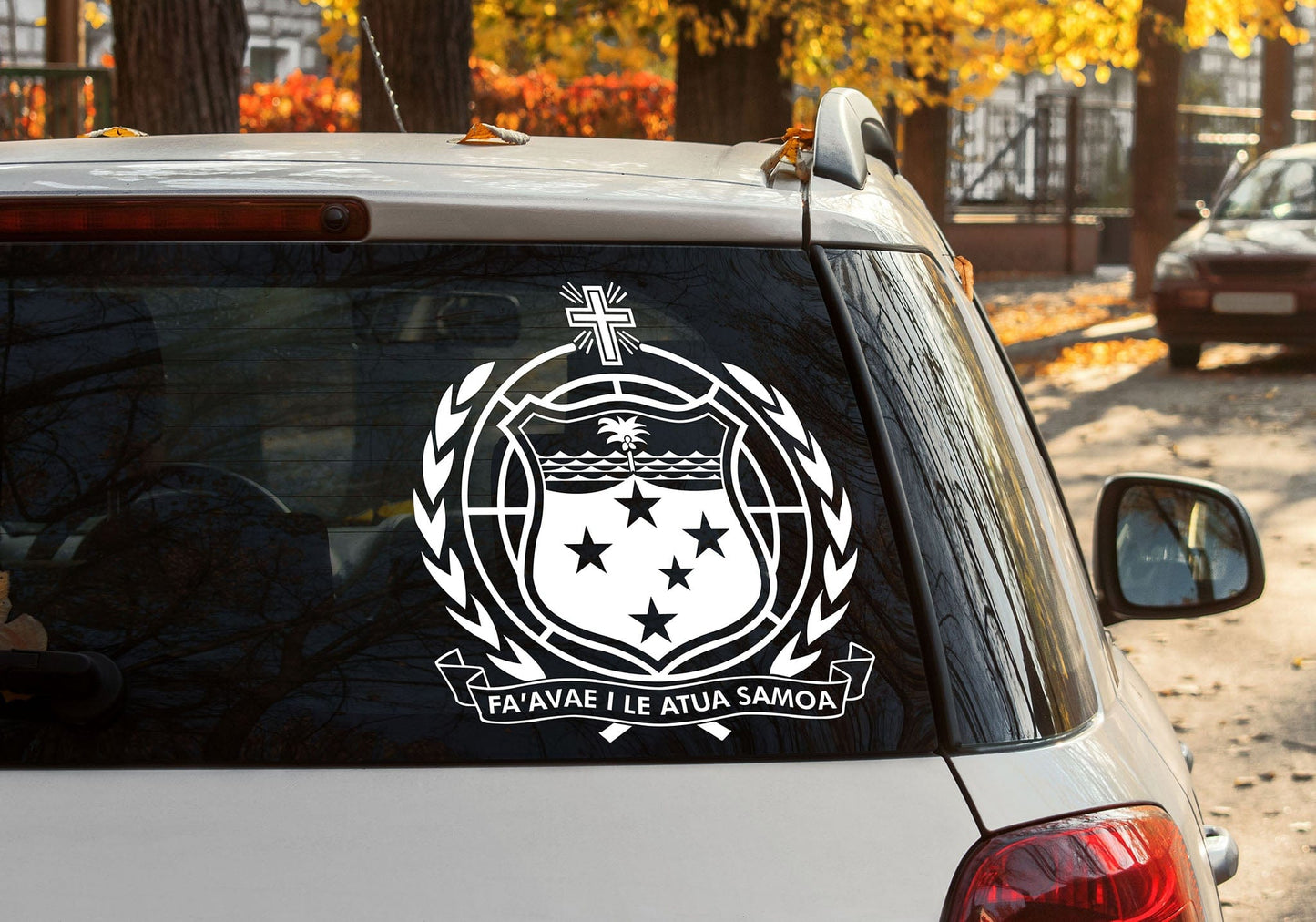 Samoa Coat Of Arms Vinyl Waterproof Sticker 450 x 450mm