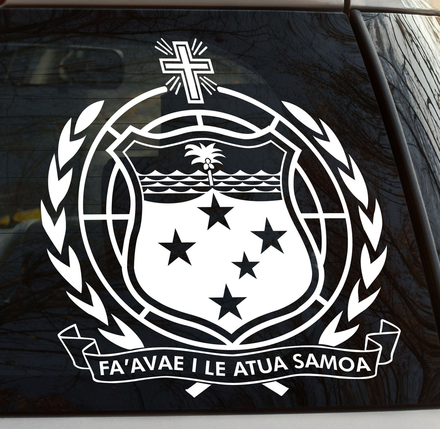 Samoa Coat Of Arms Vinyl Waterproof Sticker 450 x 450mm