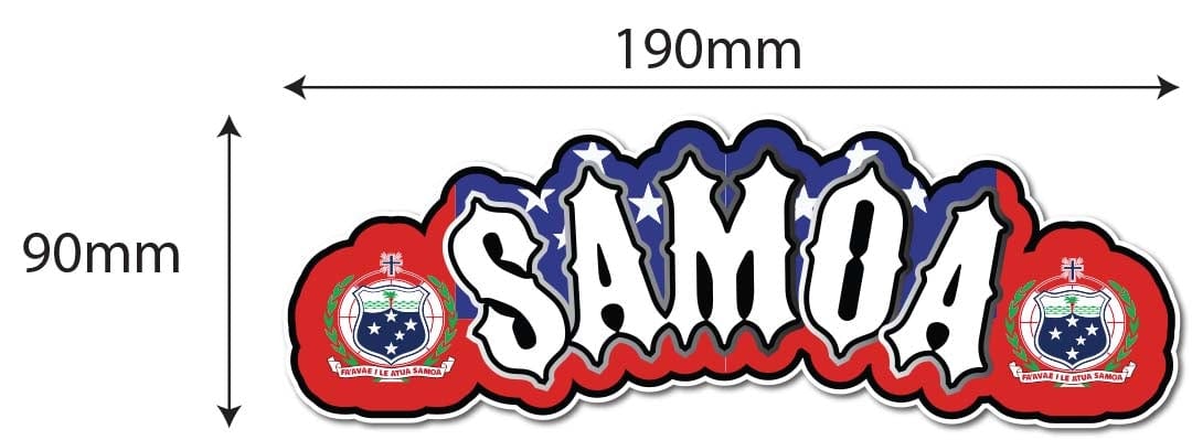 Samoa Flag with Coat of Arms – Jdl Stickers