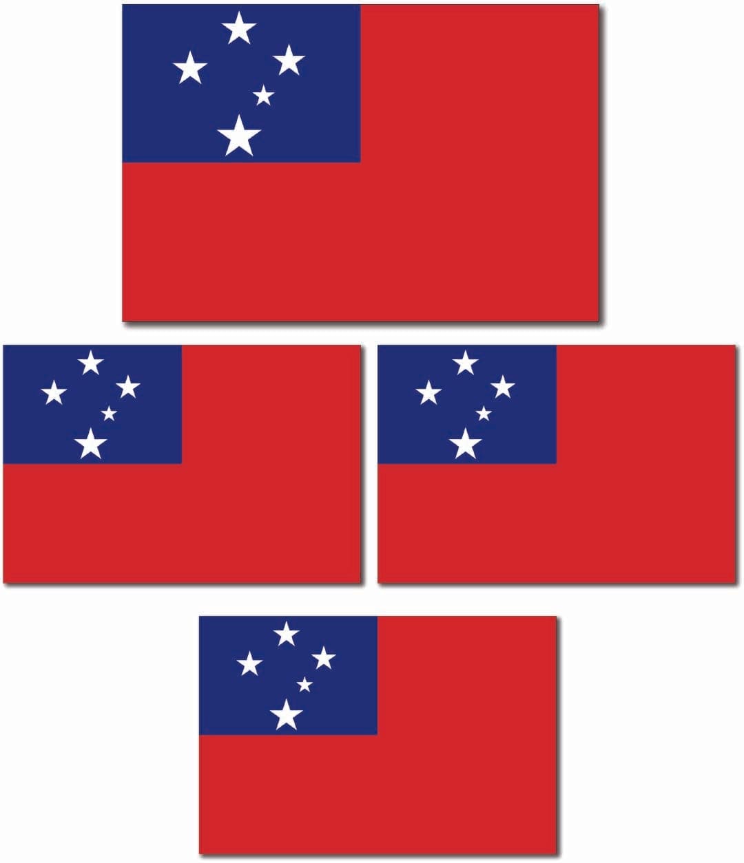 Samoan Flag Stickers Pack.