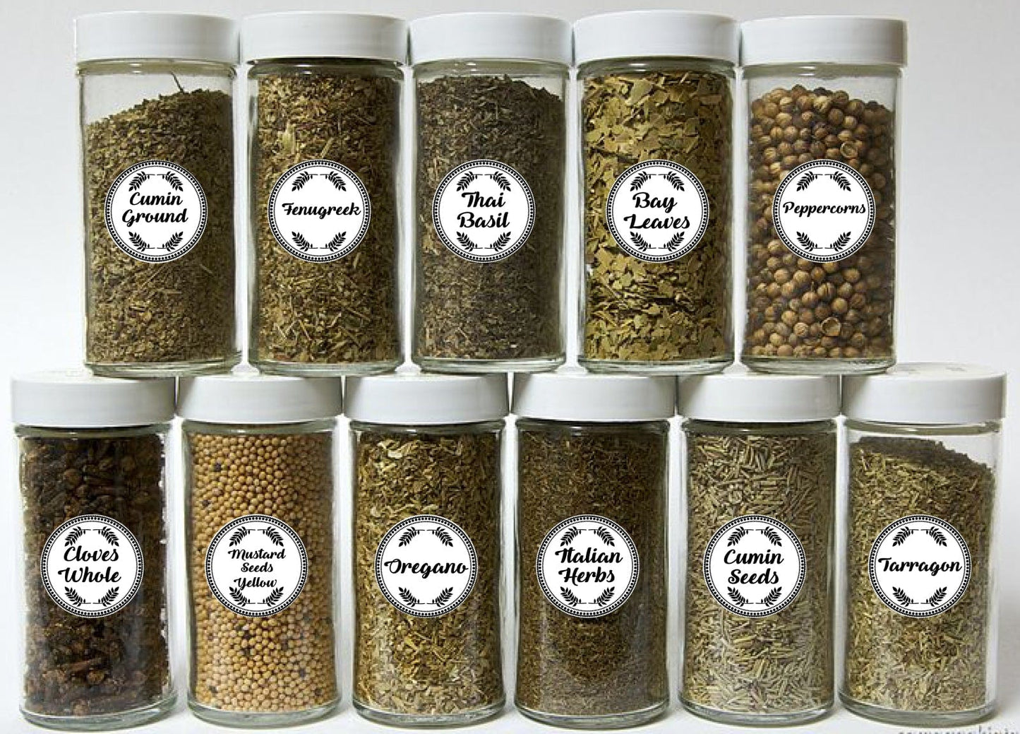 120 Spice Labels Leaves