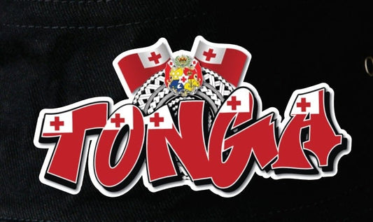 Tonga Cartoon Flags Soft Cotton Bucket Hat