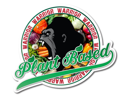 Vegan Plant Based Ape Vinyl Sticker 130 x 110mm